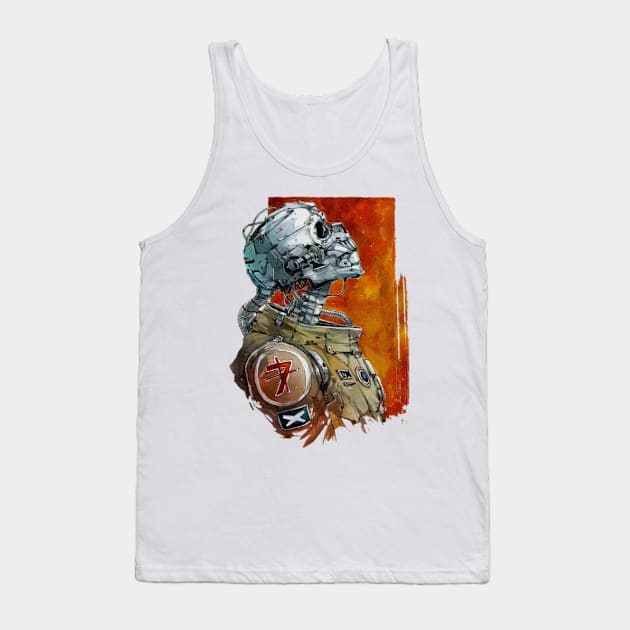 astronaut skull Tank Top by tokentit